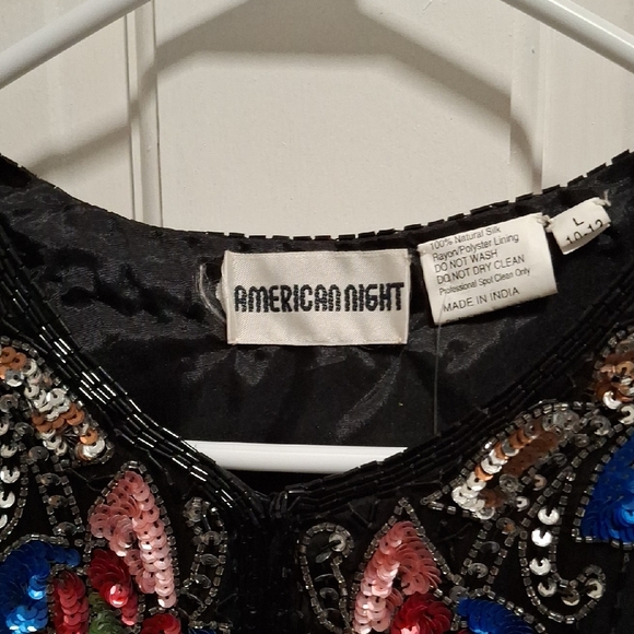 Black Embellished Floral Sequin Cardigan - Picture 2 of 15